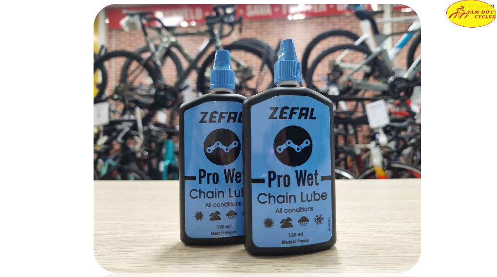 Dầu tra xích xe đạp ZEFAL PRO WET 120 ml- Chính hãng