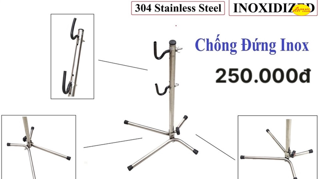 CHÂN CHỐNG GÁC XE ĐẠP INNOX